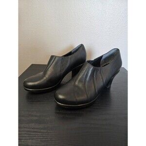 Dansko Bennett Black Nappa Leather Pump Slip‎ On Heels size 40